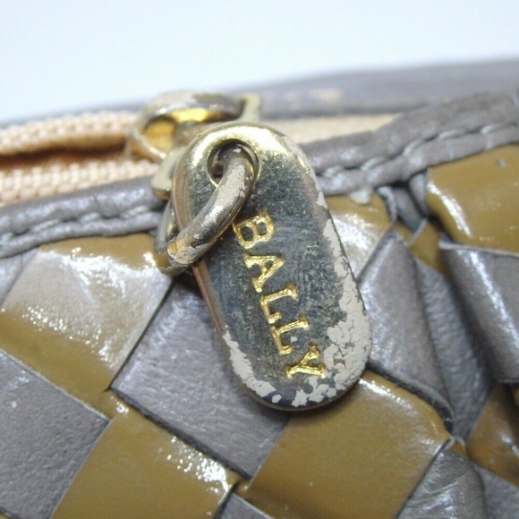 BALLY intrecciato weave Shoulder Bag Leather - Picture 6 of 8